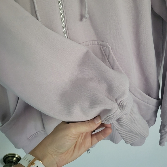 Nike Front Zip Hoodie Sweatshirt Womens Medium Purple - Picture 4 of 9